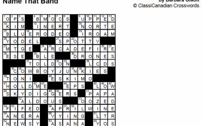 Crossword Solution – Jan 27