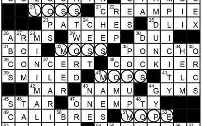 Watch Your Step – Crossword Solution, April 13