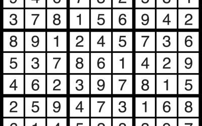 Sudoku Aug 10 – Solution