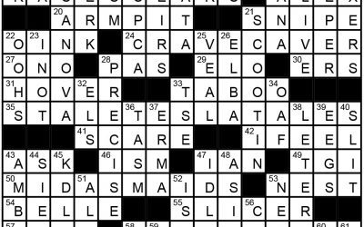 “In Mixed Company” – Crossword Solution