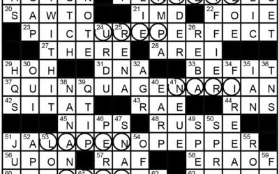 “Exploring the Back Country” | Crossword Solution