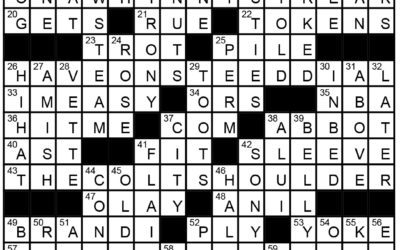 “Horse-(Non)sense” | Crossword Solution