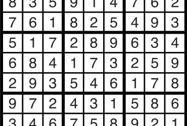 Sudoku Solutions | March 8, 2021