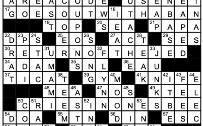 “Four-Closure” | Crossword Solution