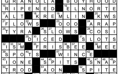 “Pursuit of Happiness” | Crossword Solution