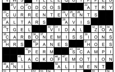 “Egads!” Crossword Solution – May 13